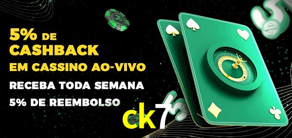 Promoções do cassino ao Vivo ck7